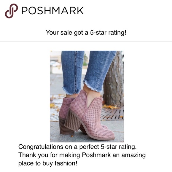 Last 7 💕 Block Open V Cut Bootie Suede Crochet - Picture 5 of 5